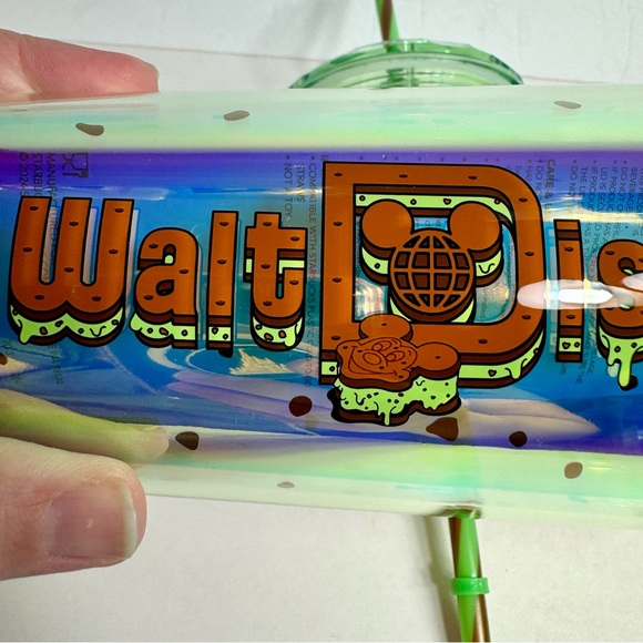 NWT. Disney Eats Ice Cream sandwich Starbucks Tumbler with Straw - Picture 9 of 13